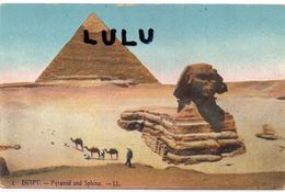 EGYPTE : édit. L L N° 2 : Pyramid And Sphinx - Sphynx