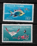 COLOMBIA YVERT 620/621 MNH** FISHES, PECES, POISSONS. - Colombia