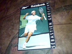 Carte Postale  Cpsm  Non Ecrite Publicitaire  Reebok Tennis Sebastien  Grosjean Annee 1999 - Sportler