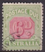 Australia Postage Due Stamps SG D68  1909-1910 Six Pennies Used - Port Dû (Taxe)