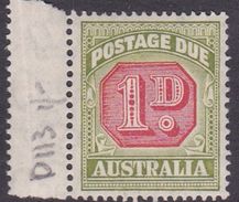 Australia Postage Due Stamps SG D113 1938 One Penny Mint Never Hinged - Impuestos