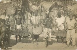 -ref V327- Carte Photo - Musique - Musiciens - Orchestre Congolais - Congo  - Carte Bon Etat - - Autres & Non Classés