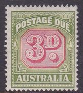 Australia Postage Due Stamps SG D122 1946 Three Pennies Mint Never Hinged - Segnatasse