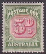 Australia Postage Due Stamps SG D124 1948 Five Pennies Mint Light Hinged - Impuestos