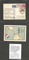 Airmails - World. 1935 (16 Feb) Marseille - South America. Flight Interrumpted At Porto Praia, Cabo Verde. VF Fkd Map Tr - Sonstige & Ohne Zuordnung