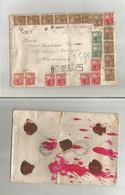 Argentina. 1904 (16 March) Coronel Suarez - Germay, Oldislelen (11 April) Multifkd Large Envelope. Registered Spectacula - Altri & Non Classificati