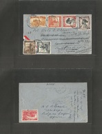 Belgian Congo. 1946 (13 Sept) Tshkapa, Alaska - Fort Lawton, Washington State, USA. Air Multifkd Envelope + Military APO - Andere & Zonder Classificatie