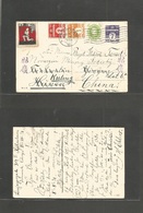 China - Xx. 1931 (6 July) Denmark, Kopenhagen - Yi Yang Taohwalwn, Hunan, Forwarded Then Locally To Kuling. 7 Ore Violet - Otros & Sin Clasificación
