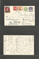 China - Xx. 1931 (6 July) Denmark, Kopenhagen - Yi Yang Taohwalwn, Hunan, Forwarded Then Locally To Kuling. 7 Ore Violet - Sonstige & Ohne Zuordnung