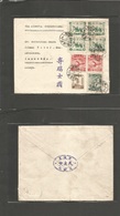 China - Xx. C. 1935-7. Manchuria - Switzerland, Immensee. Missionary Mail Japanese Occupation. Multifkd Env + Nippon Cho - Other & Unclassified