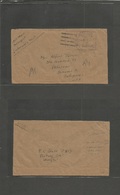 China - Xx. 1945 (29 Sept) POW / Internees Camp. Pootung, Shanghai PO US Postal Service APO 290 Stampless Envelope To US - Other & Unclassified