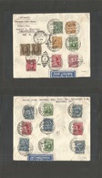 Colombia. 1930 (14 Dec) Cali - Canal Zone, Cristobal (15 Dec) USA, Philadelphia. Scadta Multifkd Front + Reverse Combina - Kolumbien