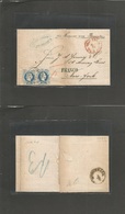 Czechoslovakia. 1868 (1 April) Austrian Administration. Steinschanan - USA, NYC (Apr 18) EL Full Text Fkd Austria 10kr B - Andere & Zonder Classificatie