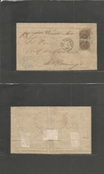 D.W.I.. 1882 (7 Jan) France, Paris, St. Thomas - Dominican Republic, Santo Domingo. Reverse Forwarding Agent Cacheet. JR - West Indies