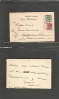 Eire. 1922 (19 July) Baile Atha Cliath - Germany, Berlin. 5pf Reply Paid Postal Stationery Card, Reply Half, Used From I - Oblitérés