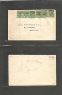 Eire. 1922 (Sept 5) Baile Atha Cliath - Germany, Berlin, Multifkd Ovptd 1/2d Green (x6) With 2 Different + Overprint Typ - Used Stamps