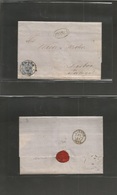 Germany. 1875 (14 Dec) Emden - Portugal, Lisboa (21 Dec) EL Full Text 20pf Blue + Cds + Oval "Franca". Fine Usage From T - Other & Unclassified