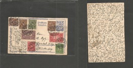 Germany - Xx. 1923 (12 March) Reply Half Used Stat Card. Bern, Switzerland - Wuttemberg. Multifkd Inflaction Period Acce - Other & Unclassified