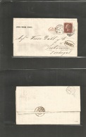 Great Britain. 1871 (Feb 14) Newcastle On Type - Portugal, Lisbon (22 Feb) Unsealed EL Full Text Prices Current List Fra - ...-1840 Prephilately