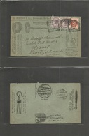 Great Britain. 1898 (3 Sept) Bradford, Yorkshire - Switzerland, Basel (5 Sept) Metronome Works Illustrated Multifkd Env  - ...-1840 Prephilately