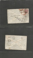 Great Britain. 1870 (17 Nov) Derby - USA, Salem, North Carolina. Fkd Env 3d Rose Pl 5 "242" Grill. Via NY Paid All. Fine - ...-1840 Prephilately