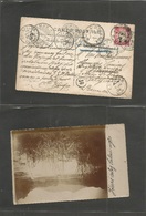 Bc - East Africa. 1907 (27 May) Fort Postal - Belgium, Namir (15 July 07) Fkd Photo Card (ITURI) All Transited Throught  - Andere & Zonder Classificatie
