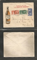 Bc - Kenya. 1937 (13 May) UGANDA, Kampala Local Brandy Colored Advertising Envelope, Royal Wedding Issue Very Nice. Alco - Sonstige & Ohne Zuordnung