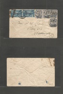 Bc - Samoa. 1914 (16 Nov) GRI - NZ Samoa Ovptd. Overprinted Mixed Usages Tied Cds. Apia - New Zealand, Wecanglon. Multif - Other & Unclassified