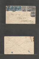 Bc - Samoa. 1914 (16 Nov) GRI - NZ Samoa Ovptd. Overprinted Mixed Usages Tied Cds. Apia - New Zealand, Wecanglon. Multif - Andere & Zonder Classificatie