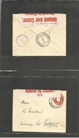 Bc - Swa. 1916 (4 Dec) Omaruru - Kalkfeld "Kalkfeld Rail 9 Dec" Violet Provisional Cachet + 1d Red Stat Env + Censor. VF - Sonstige & Ohne Zuordnung