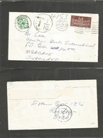 Bc - Swaziland. 1977 (18 Aug) South Africa, Roetiga - Mbabane (1 Sept) Fkd + Taxed Env + Arrival Postage Due 5c Green Ti - Sonstige & Ohne Zuordnung