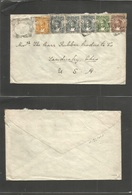 Bc - Zanzibar. 1923 (Oct 27) GPO - USA, Sandusky, OH Multifkd Env (x6) Multicolored Usage. VF. - Other & Unclassified