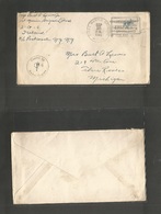 Iceland. 1941 (26 Sept) US Troops Marine's Mail. First Brigade. FM Censored Envelope To Michigan. Lovely Cachets Combina - Other & Unclassified