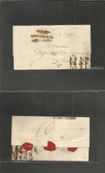 Italy - Prephilately. 1841 (10 Jan) Poletxo - Forli (11 Jan) Registered Prepaid E. Stline POLETO + ASSICVRATA + AFFRANCA - Zonder Classificatie