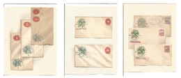 Mexico - Stationery. C. 1893-5. Express Nacional Mexico. Numerals + Military Selection Of 8 Different, "mint + One Pre-c - Mexique