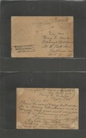 Netherlands. 1916 (20 Nov) POW Mail Camp. Amerifoort - USA, Baltimore. Belgium Internee Soldier Cachet Depart + US "No C - Autres & Non Classés