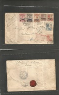 Dutch Indies. 1928 (20 Oct) Makasser - Netherlands, Rotterdan (16-17 Nov) Aiir Multifkd Env Special Airmail Overprinted  - Indonesia