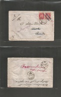 Norway. 1919 (20 Sept) Brumundoalen - USA, Alaska + Retur For "insufficent Address" (Alaskan Postal Mark Cachet) (xxx/R) - Otros & Sin Clasificación
