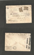 Norway. 1940 (15 June) Oslo - USA, St. Louis, MO (14 Aug) Air Norwegian Depart Fkd Censored Envelope + British Transt Ce - Other & Unclassified