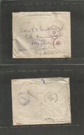 Palestine. 1916 (30 Oct) Palestine - Egypt. "FPO T.G" OAS Envelope To Argentina, Cordoba (18 Dic) Via Cairo + Censored + - Palestina