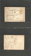 Poland. 1873 (9 March) Dzikow (Carpatos) - Pest (Hungary) (11 March) Austria 2kr Rough Print Statcard, Polish Text, Cds, - Other & Unclassified