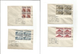Poland. 1944 (27 June) Marine Polish Troops. Monte Cassino, Italy FDC + Special Cachts In Multiple Blocks On 4 Covers. M - Other & Unclassified