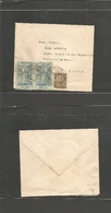Macau. 1947 (19 Dec) British Consular Fkd Locally Used Mail With Assistencia Stamps Used As Aditional Provisional Franki - Other & Unclassified