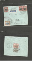Portugal-Mozambique Company. 1936 (27 April) Vila Pery - Germany, Lubeck. Air Multifkd Env (front And Reverse) VF Usage  - Other & Unclassified