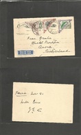 Portugal-Mozambique Company. 1937 (21 Nov) Beira - Switzerland, Arosa. 15c Green Stat Card + 3 Adtls Stamps Tied Cds. Ai - Other & Unclassified