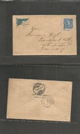 Portugal-Zambezia. 1901 (21 Ago) British Control Africa Cº Transit. Color Printed Square Corner Fkd Envelope Chinde - Ge - Andere & Zonder Classificatie