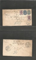 Russia. 1894 (14 Dic) St. Petersburg - Germany, Magdeburg (29 Dec) Registered 10 Kop Blue Stat Env + 3 Adtls. VF + Mixed - Autres & Non Classés