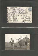 Russia. 1917 (1 Dec) Barnaul, West Siberia - Denmark, Fredericia. Fkd Local Photo View Ppc. Ovptd Issue + Cds + Censor C - Other & Unclassified