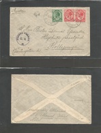 South Africa. 1918 (23 July) Noodsberg - Hollsjunga, Sweden. Multifkd Env + WWI Censored. Fine Village Cds Usage. - Other & Unclassified