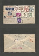 Airmails - World. 1946 (30 Nov) Netherlands - South Africa. First Flight Multifkd Cacheted Envelope. - Andere & Zonder Classificatie